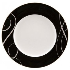 Nikko Ceramics Elegant Swirl 9" Round Accent Plate NCA1267